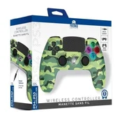 Brezžični krmilnik Freaks and Geeks Green Camo - LED, 3,5-mm priključek (PS4)