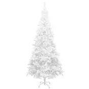 vidaXL Umetna Novoletna Jelka L 240 cm Bele Barve