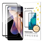 WOZINSKY Kaljeno steklo x2 za Xiaomi Redmi Note 11 Pro+/11 Pro 9H s črnim okvirjem FG