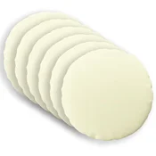 Vidaxl Prevleka za blazino 6 kos HEERLEN Krem Premer 50 cm Poliester