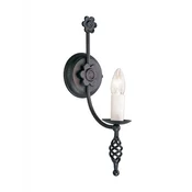 Elstead BY1-BLACK - Zidna svetiljka BELFRY 1xE14/60W/230V