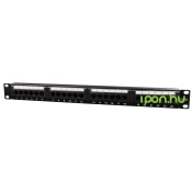 GEMBIRD Cat.6 24 port patch panel with rear cable management