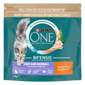 750 g/1,4 kg PURINA ONE po posebni ceni! - Coat & Hairball 1,4 kg