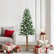 Ožja jelka med 300 LED Zelena 180 cm PVC in trden bor
