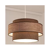 Luster na sajli GRACE 1xE27/60W/230V precnik 40 cm braon/bež
