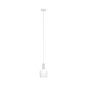 Eglo 62265 - Lestenec na vrvici PASCOA 1xE27/60W/230V 15,6 cm bela