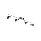 Eglo Davida 1 spot/4, led, gu10, 4x5w, 4x400lm, hrom/crna