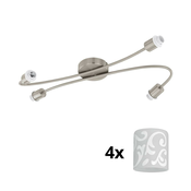 Eglo - LED spot svetlo MY CHOICE 4xE14/4W/230V hrom/bela