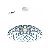 LUME Aurora 9 LED visilica bela/plava