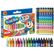 Voščene barvice Bambino, 18 barv