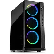 Inter-tech w-iii rgb tower black I rgb kucIšte MIDI ( kt022 )