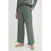 Homewear hlače Tommy Hilfiger boja: zelena, bez uzorka