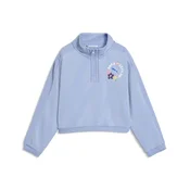 PUMA x DORA THE EXPLORER T7 Relaxed Half-Zip Crew Sweatshirt Kids, Age, Chambray Blue, 2-3Y