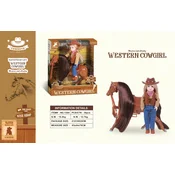 Brown Pony with Cowgirl