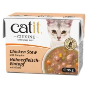 Ekonomicno pakiranje Catit Cuisine Eintopf 24 x 95 g - Piletina s bundevom