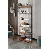 Hanah Home Polica za knjige 60x173x30 cm, Orah