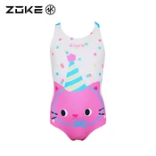 Zoke Jednodelni kupaci kostim za devojcice, Roze-beli