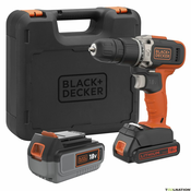 BLACK+DECKER Aku bušilica-odvijac 18V, 2x baterija, u kutiji BCD003MEM2K