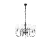 LUSTER ADELYN 8XE14/40W METAL/BIJELA