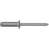 Slepa kovica s ploščato glavo ISO 15977 5.0 x 6, aluminij, jekleni trn