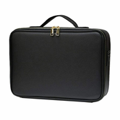 Northix Profesionalna torbica za ličenje - črna z zlatimi detajli