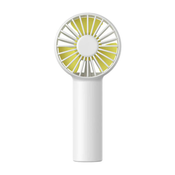 Premium prenosni mini ventilator JisuLife TooCool z USB polnjenjem in tremi hitrostmi - bel