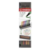 STABILO Pen 68 Click Set - namizno stojalo in peresnica v enem (komplet 10 kosov)