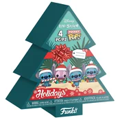 Komplet 4 obeskov Funko Pop! Stitch - škatla v obliki novoletne jelke (86092)