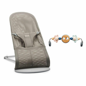 Baby Bjorn gugalnik Bliss Mesh + Googly Eyes grey