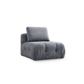Atelier del Sofa Fotelja Amaris O1, 90 x 100 x 65 cm, Tamnosiva