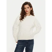 DKNY Pulover P4MSAQ51 Écru Regular Fit