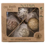 NATAVA kopalne oljne kroglice, darilni set, 4 × 50 g
