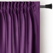 Vijolična žametna zavesa za delno zatemnitev 140x245 cm Pleat – Restilo