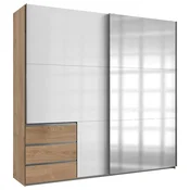 Modern Living Omara Z Drsnimi Vrati Level 36 D, Bela, Barva Hrasta