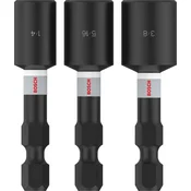 Bosch Pro Nasadni kljuc 2608521U65, 1/4 - 7/8, 50 mm, 4/1, 3 komada