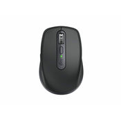 Miš LOGITECH MX Anywhere 3S, laserski, bežični, BT, Unifying receiver USB, graphite