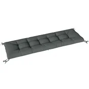 Homestar Blazina za sedež 198x65x13 cm temno siva, (5000228981)