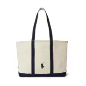 Polo Ralph Lauren Nakupovalna torba  kremna / mornarska