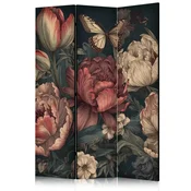 Paravan - Floral Illustration - Magnificent Flower Buds on a Turquoise Background 135x172
