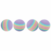 Trixie Rainbow - Mavrične penaste kroglice za mačke 4 cm/4 kosi