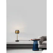 SIANNA STOLNA LAMPA E27 /IP20/MESING ZLATNA & SMOKY NL9236400
