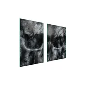 shumee ZAŠČITNA STEKLENA KROŽNIK ZA KUHINJO 65x52 SKULL