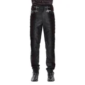 Moške hlače DEVIL FASHION - Gothic - črne/vinsko rdeče - PT29802