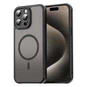 Hibridni ovitek HaloFrost II MagSafe za iPhone 15 Pro Max - black