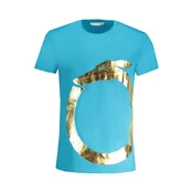 TRUSSARDI MEN'S SHORT SLEEVE T-SHIRT BLUE