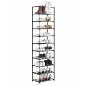 shumee Modularna omarica za čevlje siva 173 cm