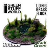 Long Grass Flock 100mm - Color Dark Green