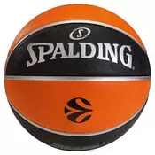 Spalding Euroleague TF-150 lopta za košarku, replika, vel. 5, crna/narancasta