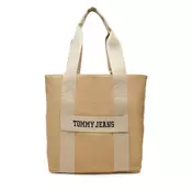 Torbica Tommy Jeans Retro Cool Tote AM0AM13278 Bež