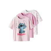TWO SOON Majica Stitch kraljevo modra/roza/svetlo roza/bela